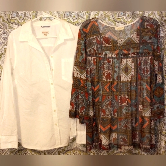 Bobbie Brooks Tops - 2X LOT TOPS bobbie Brooks Merona New